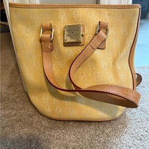 Dooney & Bourke Yellow Canvas Shoulder Bag